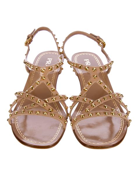 prada sport wedge sandals|prada studded pony skin sandals.